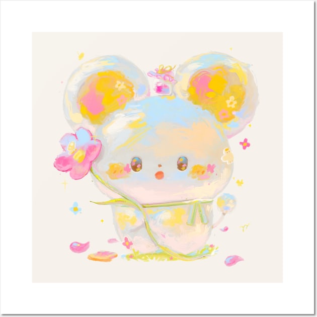 Spring Mouse Wall Art by happyyu